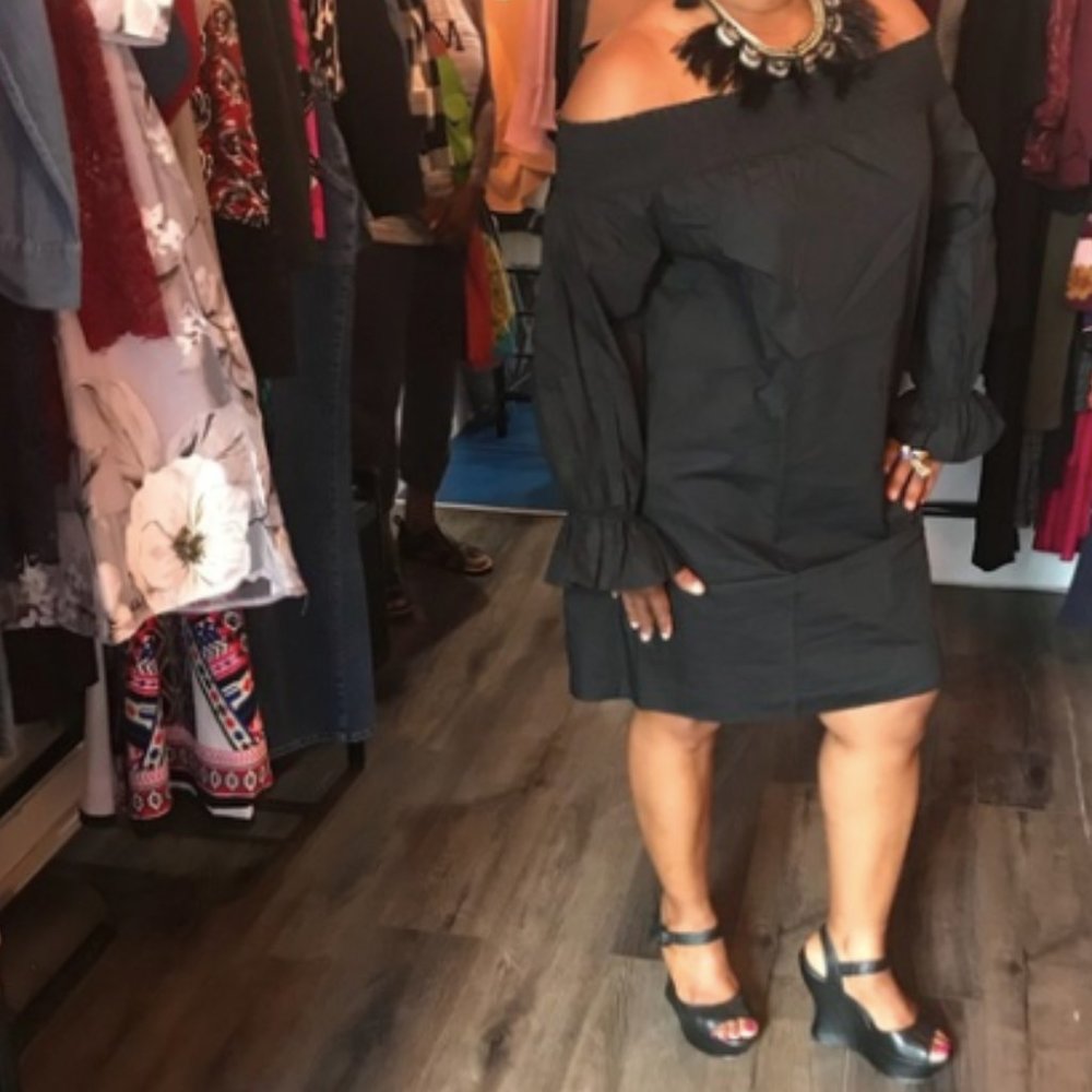 Off shoulder summer dress